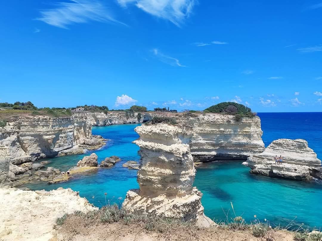 Formations rocheuses de Torre Sant'Andrea dans le Salento