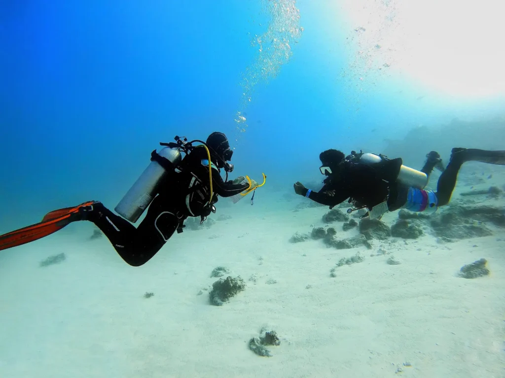 Première expérience de plongée sous-marine
